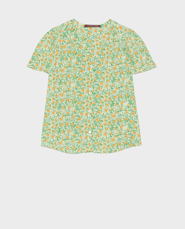 Blusa estampada fluida 0420 zest yellow 3sbl193v02