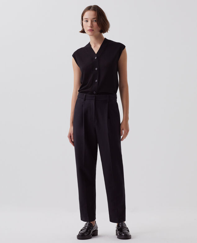 CAMILLE - Pantalón carrot H091 black beauty