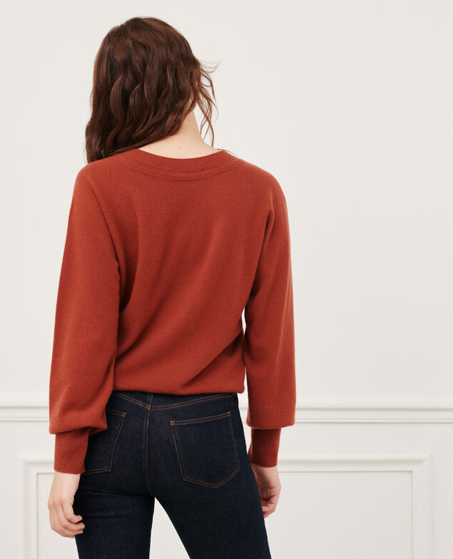 Jersey cuello redondo de cachemir 8807 17 red