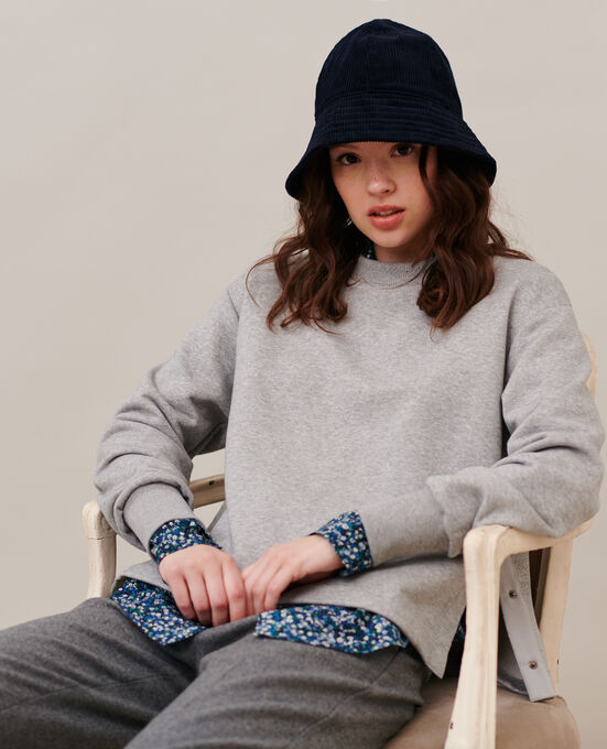 Sudadera de algodón 03 GREYMELANGE