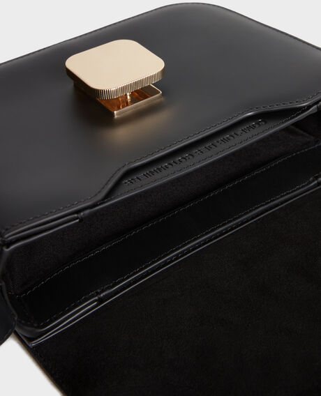 VIC - bolso caja de cuero 8853 09 black 2wba119