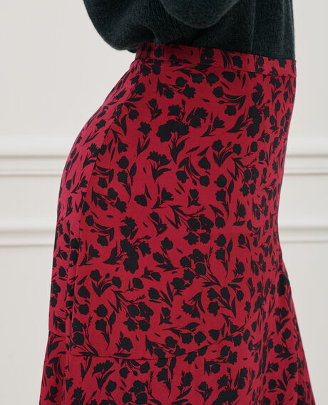 Falda larga estampada 8807 17 red 2wsk285v10