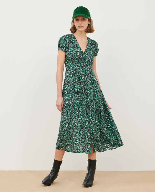 LUDIVINE - Vestido estampado fluido