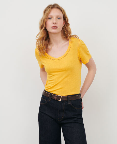 Camiseta de lino Spectra yellow Lye