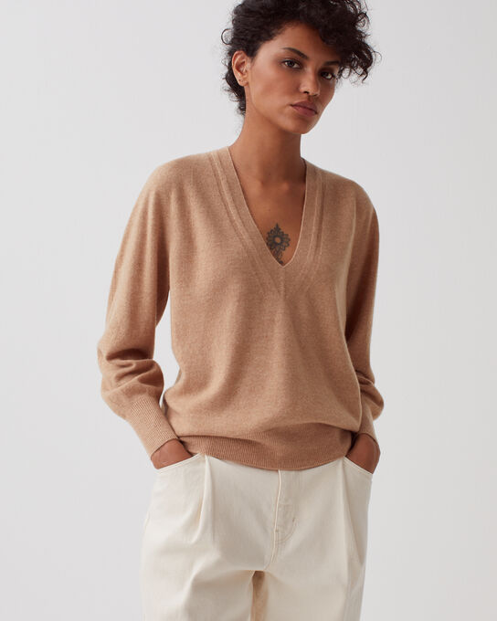 Jersey de cachemir 8803 32 BEIGE