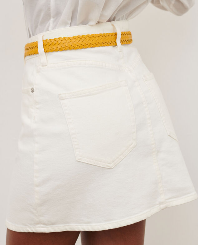 Minifalda vaquera 0003 white denim