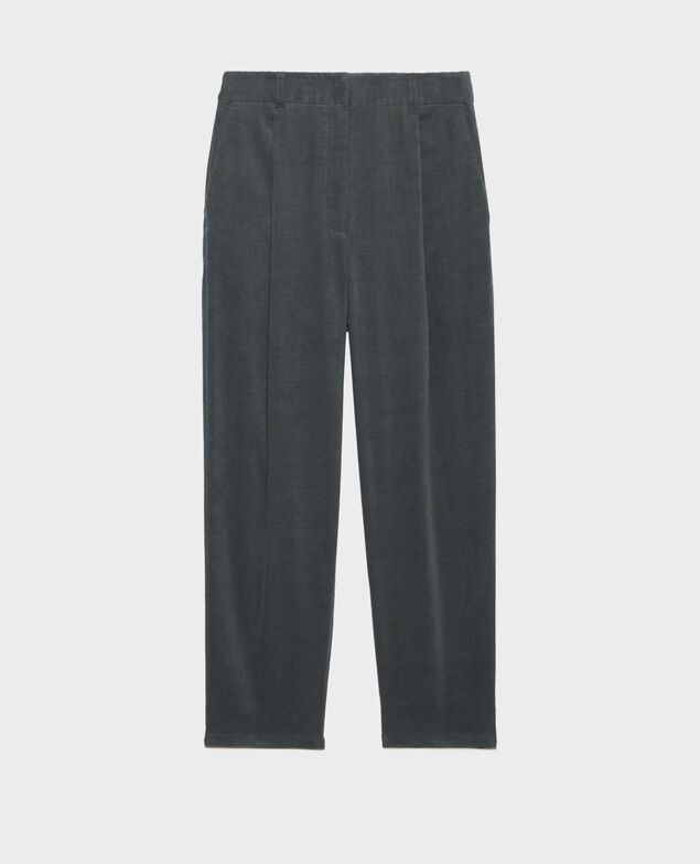 Pantalón de terciopelo 8817 58 darkgreen