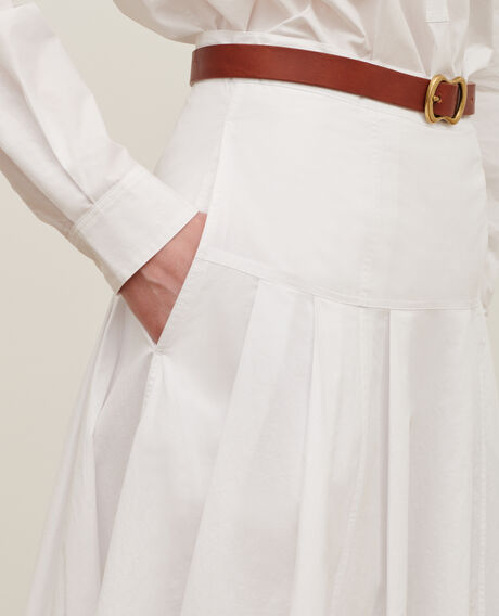 Falda larga de algodón 0007 white 3ssk042c12