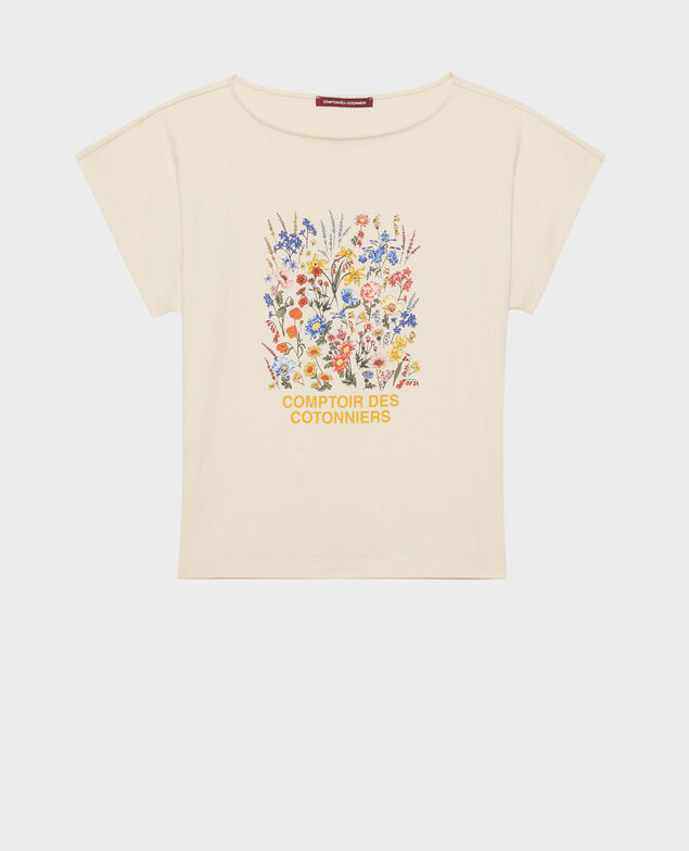 Camiseta de algodón manga corta Tapioca