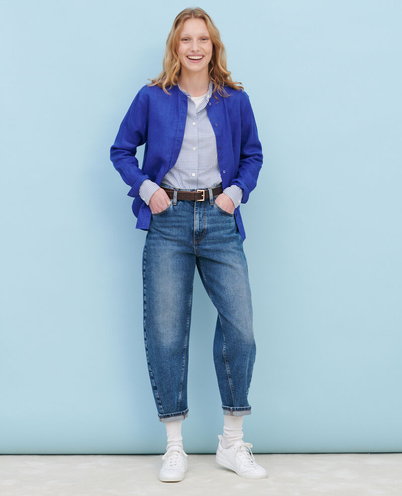 SYDONIE - BALLOON - Jeans 7/8 de algodón 107 denim blue 2spe393c64