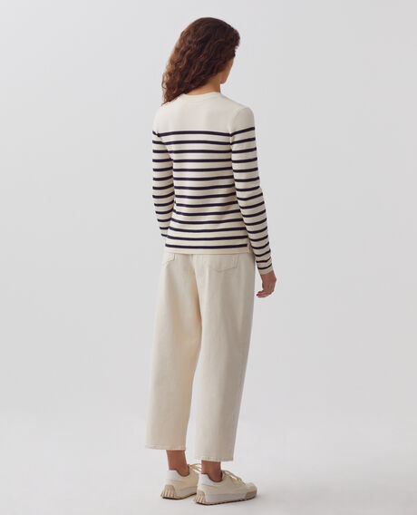 MADDY - Jersey marinero de lana merina 8842 01 offwhite 2wju244w21