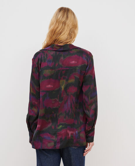 Blusa estampada fluida