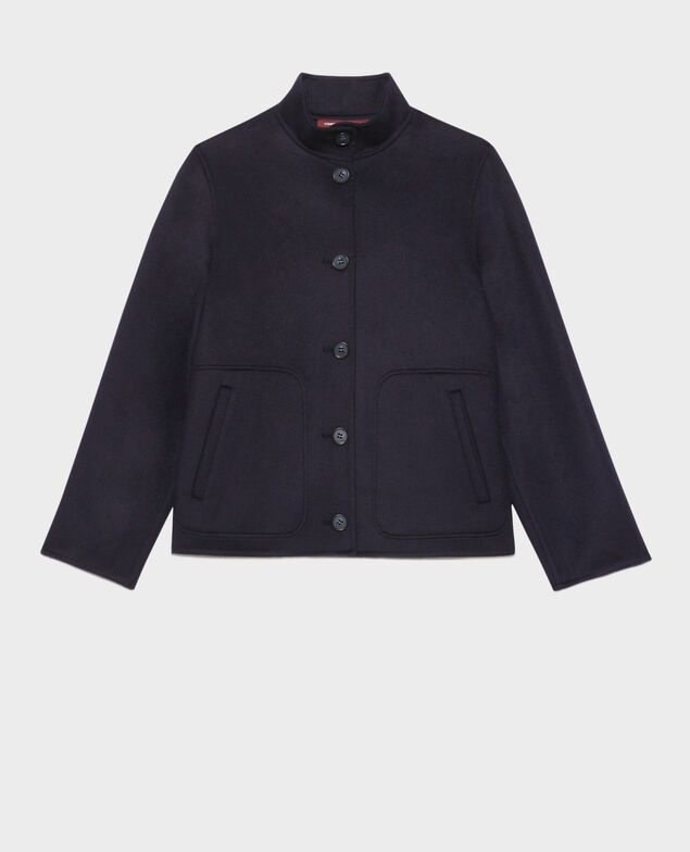 Cazadora de lana y cachemir de doble cara 7012c 69 navy