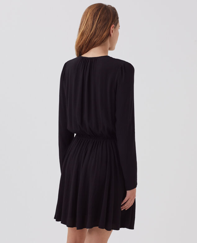Vestido corto fluido H091 black beauty
