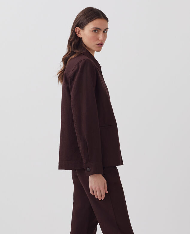 Chaqueta workwear J790 chocolate plum