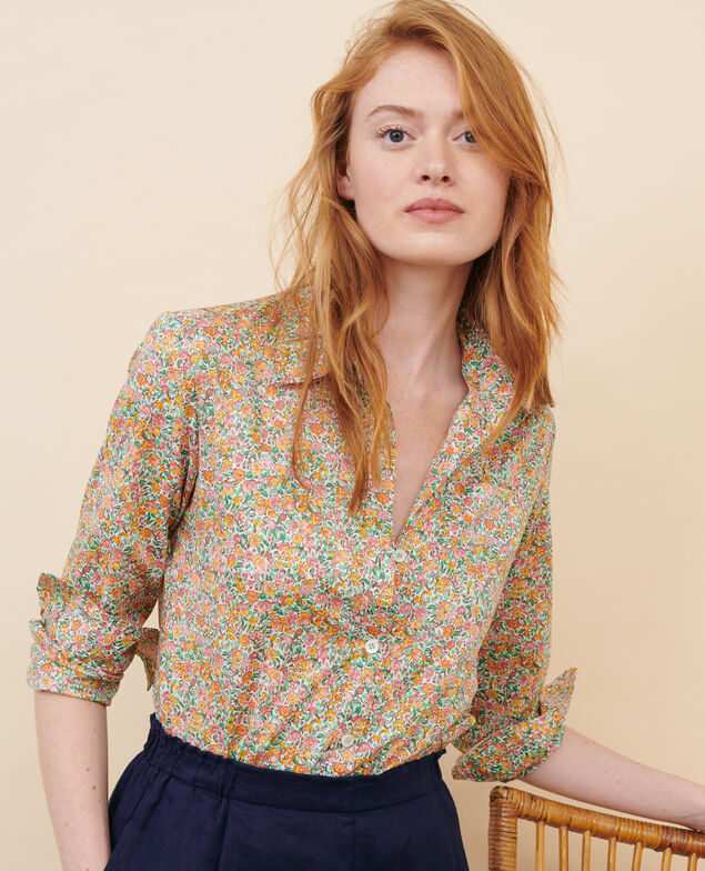 Camisa de algodón 92 print red