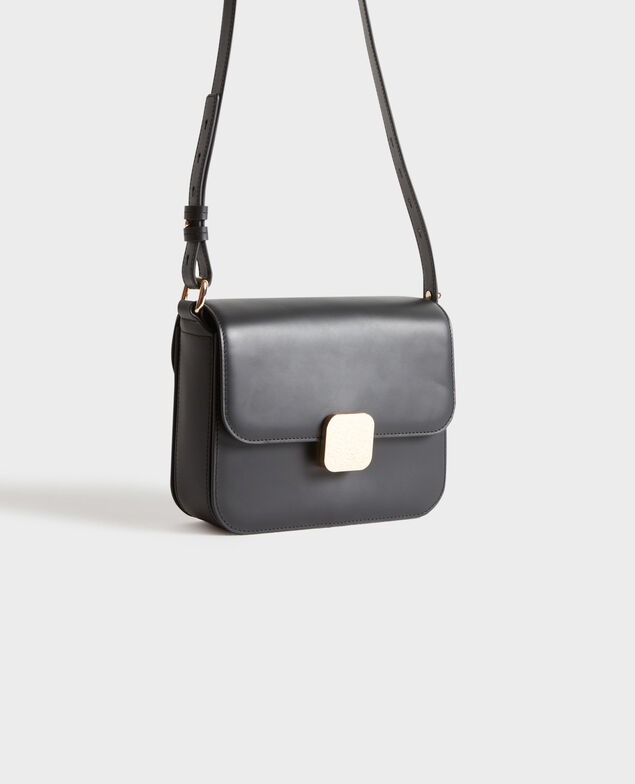 VIC - bolso caja de cuero 8853 09 black 2wba119