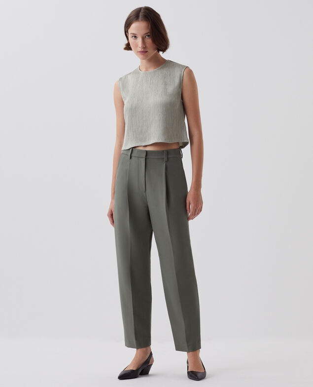 CAMILLE - Pantalón carrot J560 basil dark green