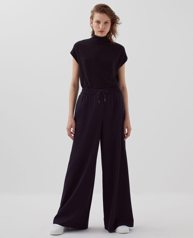 YVONNE - Pantalón amplio con pinzas H695 night sky