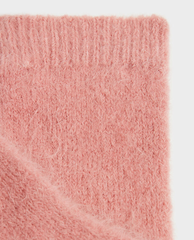 Guantes de alpaca mezclada A110 pink knit