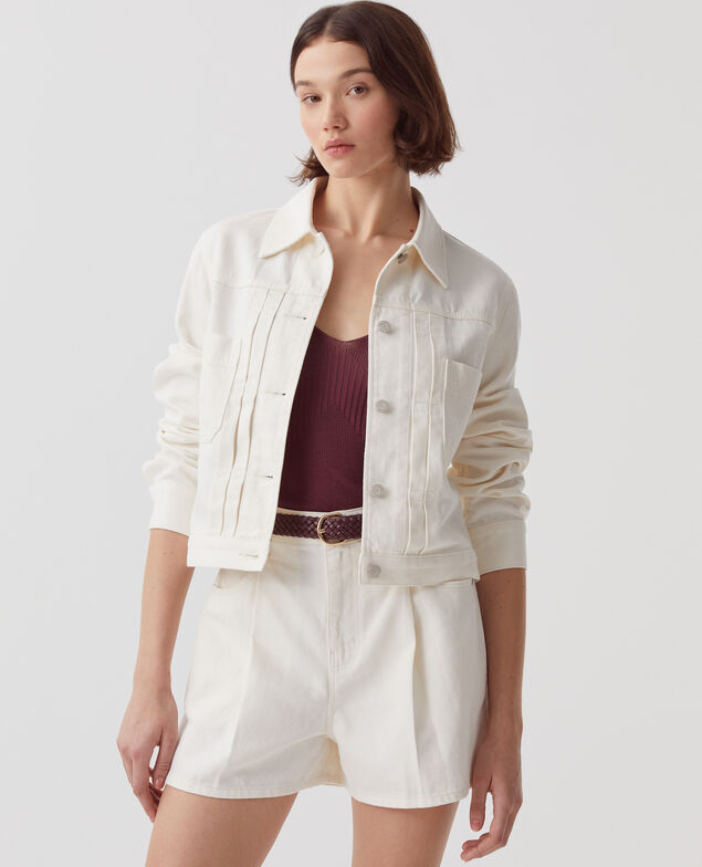 Chaqueta workwear corta H003 white