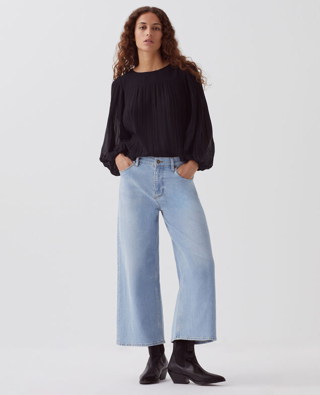 EMY - Jeans cropped wide leg H621 light wash