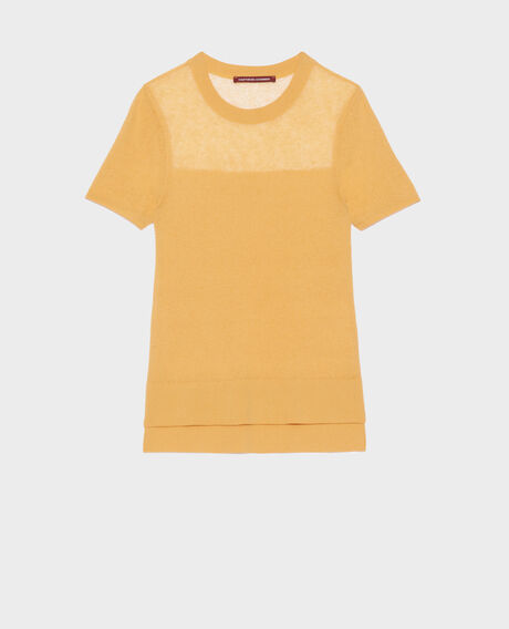 Top de manga corta 0460 ochre yellow 3sju147l02