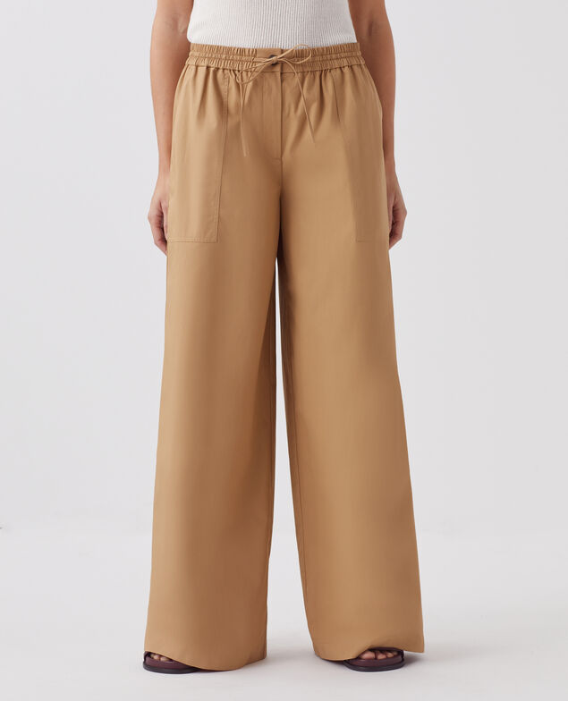 YVONNE - Pantalón amplio J330 cartouche beige