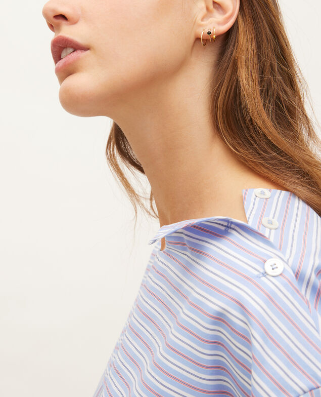 Blusa rayada oversize Popeline stripes
