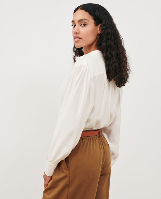 Camisa de seda 4224 gardenia
