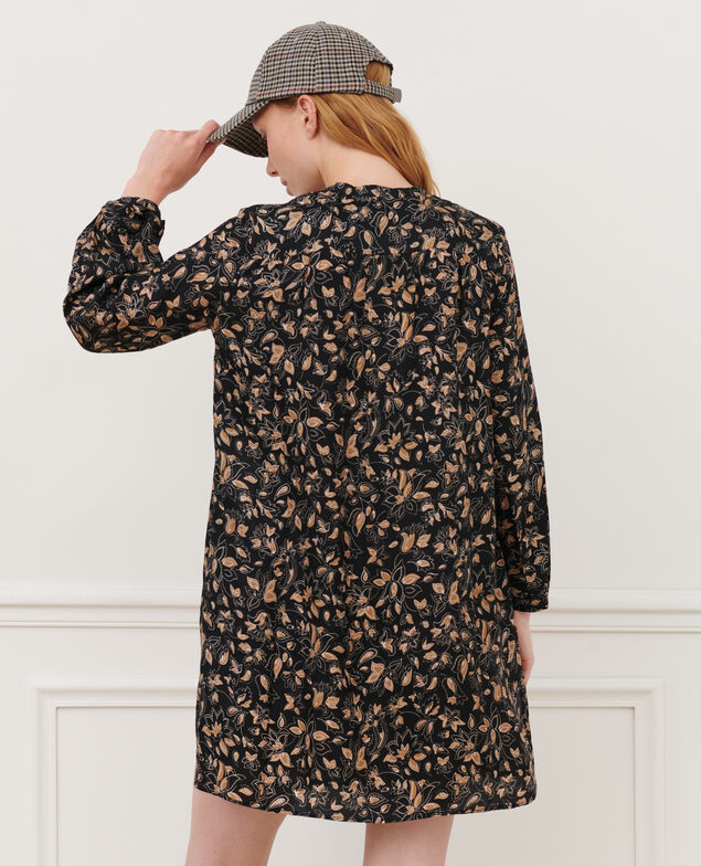 Vestido fluido estampado 8910 34 brown print