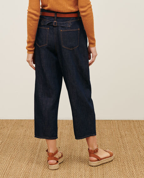 PEGGY - Pantalón carrot de tela denim