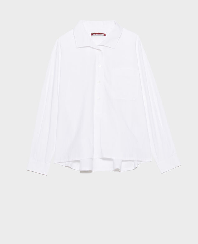 Camisa caftán amplia de algodón