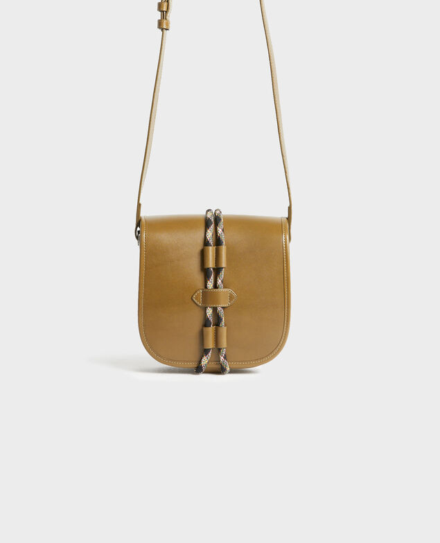 Pequeño bolso bandolera de cuero 6002c dark olive