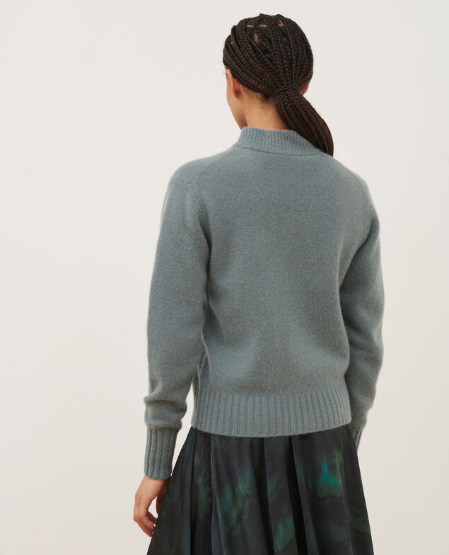 Jersey de cachemir con cuello alto