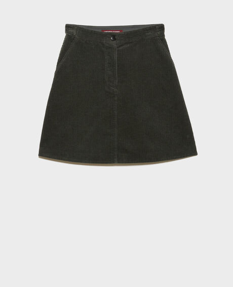 Falda corta de pana 8817 58 darkgreen 2wsk140c01