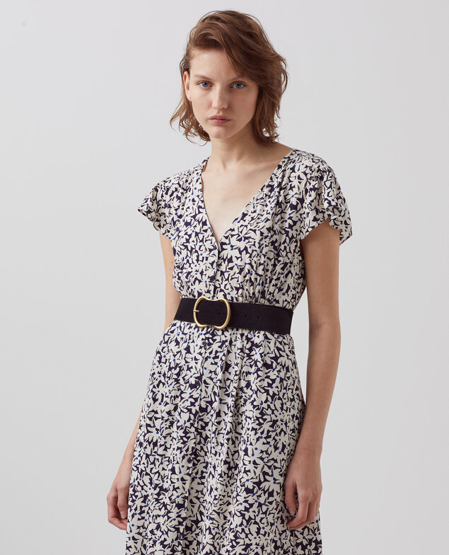 LUDIVINE - Vestido estampado fluido H000 petal blue