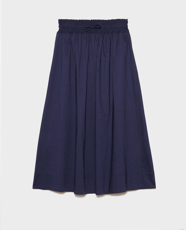 Falda larga de algodón 68 blue
