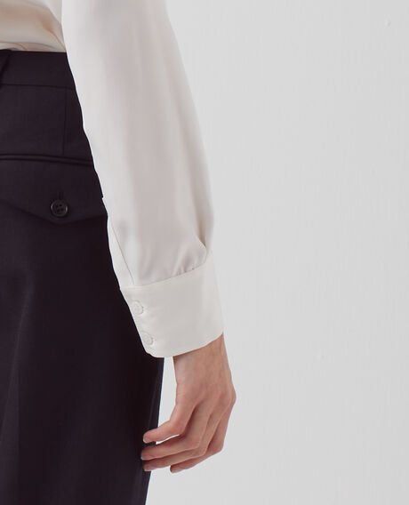 SIBYLLE - Camisa de seda Optical white Loriges