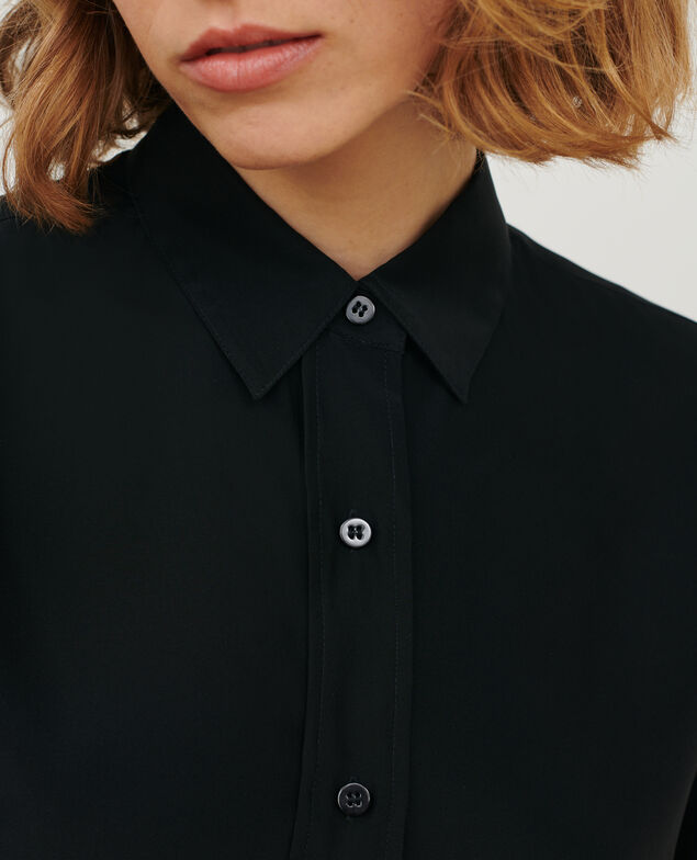 SIBYLLE - Camisa de seda Black beauty Loriges