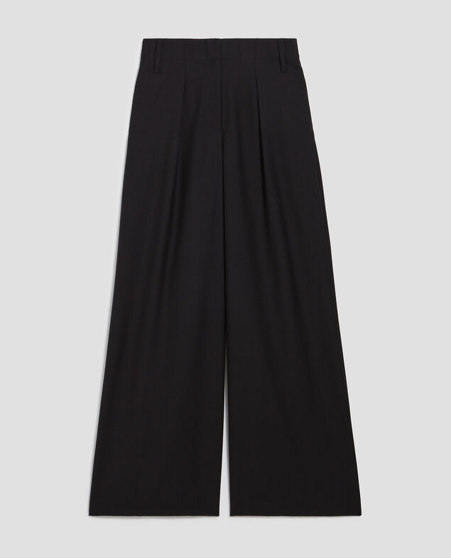 YVONNE - Pantalón amplio con pinzas H091 black beauty