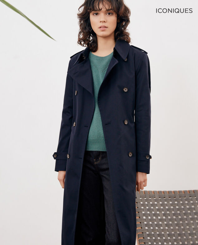 Trench corte icónico Navy