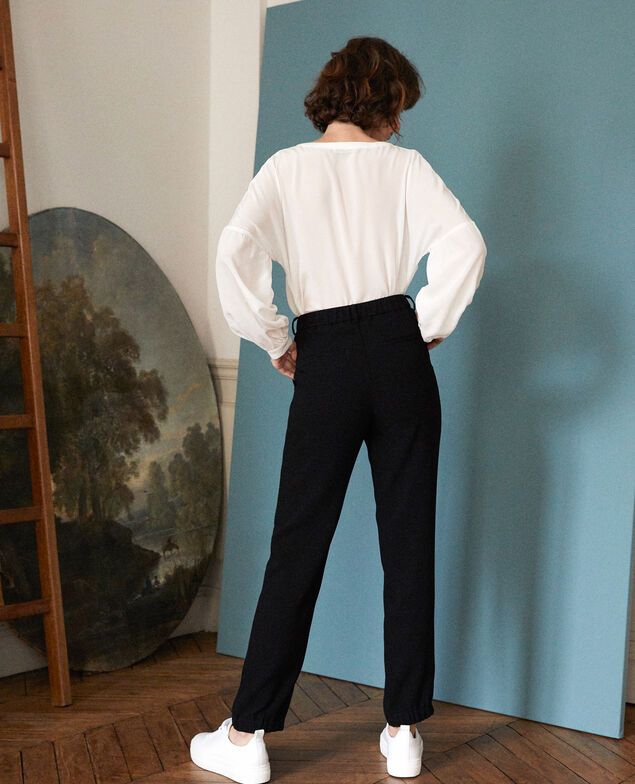 Pantalón tipo sastre Negro