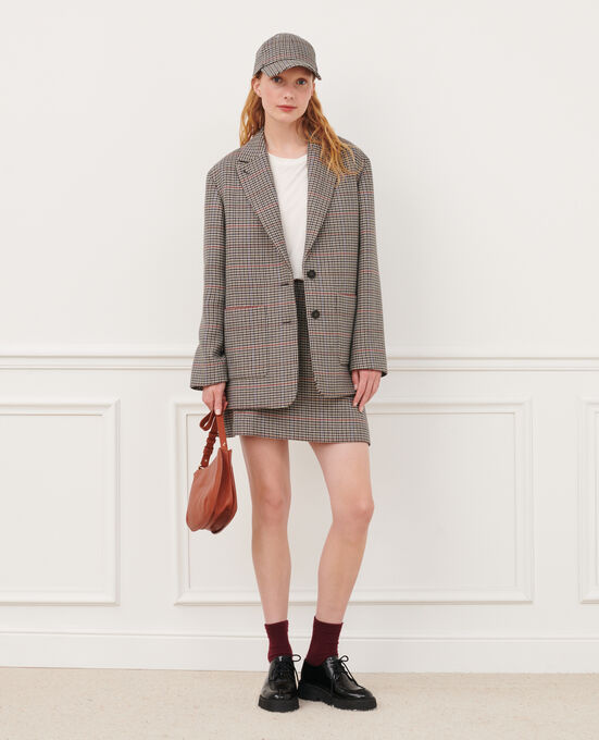 Chaqueta masculina de cuadros 8864 03 GRAY CHECK