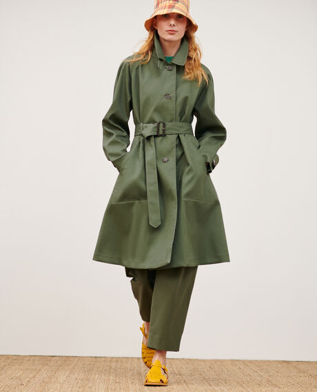 CATHERINE - Trench amplio 0571 thyme green 3sco003c19