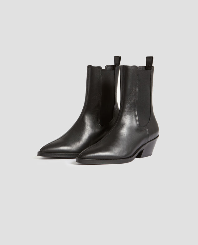 Botines de piel H092 black