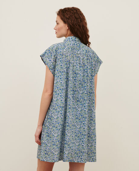 Vestido corto de gasa de algodón 7050 92_print_blue 2sdr212c01