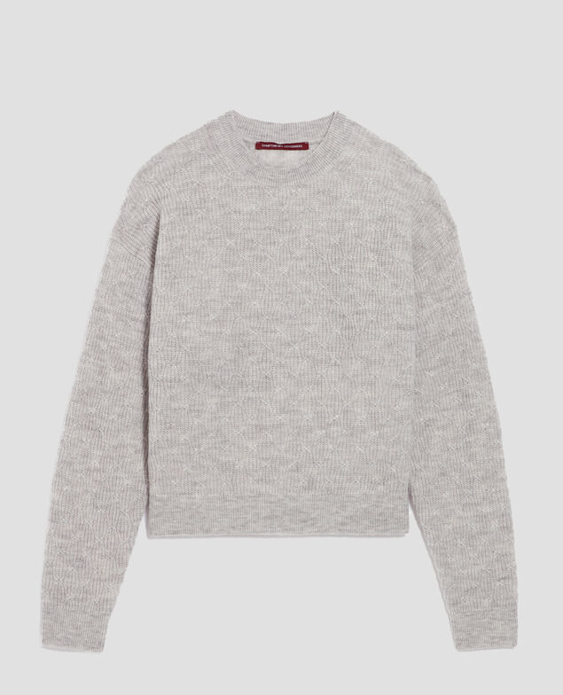 Jersey de punto fantasía I022 light gray