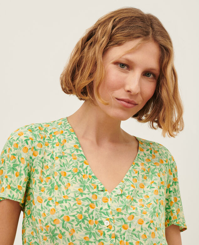 Blusa estampada fluida 0420 zest yellow 3sbl193v02