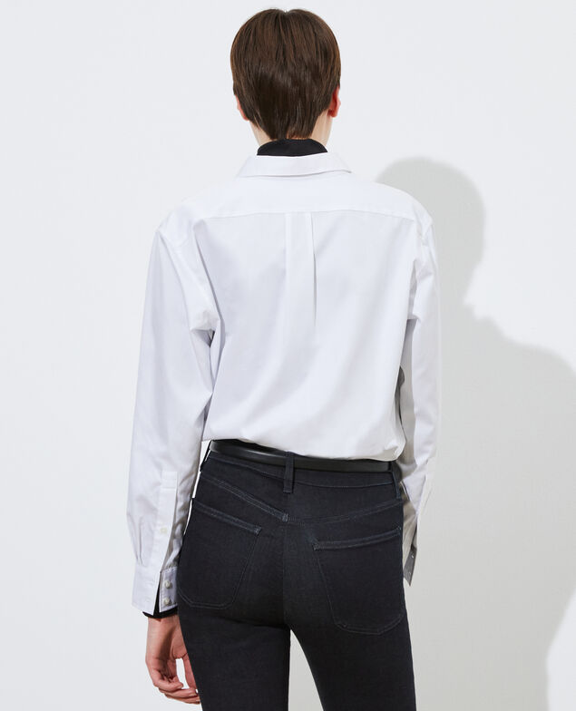 Camisa de hombre de algodón Supima Brilliant white